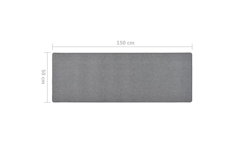tæppeløber 50x150 cm mørkegrå - Grå - Trappetrins tæpper