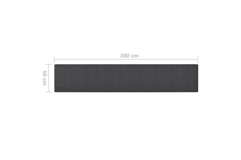 tæppeløber 50x300 cm antracitgrå - Antracit - Tekstiler - Tæpper - Specialmåtte - Trappetrins tæpper