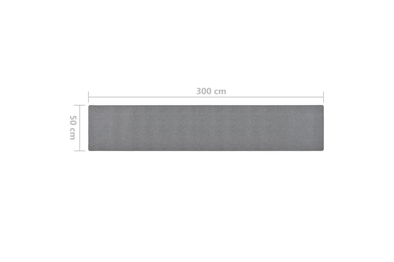 tæppeløber 50x300 cm mørkegrå - Grå - Tekstiler - Tæpper - Specialmåtte - Trappetrins tæpper