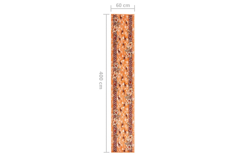 tæppeløber 60x400 cm BCF terrakotta - Trappetrins tæpper