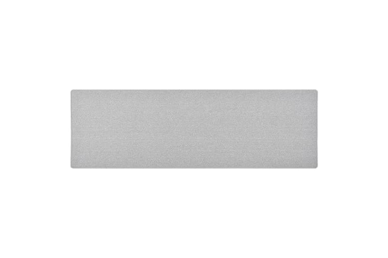 tæppeløber 80x250 cm lysegrå - Grå - Tekstiler - Tæpper - Specialmåtte - Trappetrins tæpper