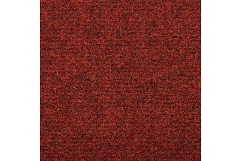 trappemåtter 10 stk. 65x25 cm tuftet bordeauxfarvet - Rød - Tekstiler - Tæpper - Specialmåtte - Trappetrins tæpper