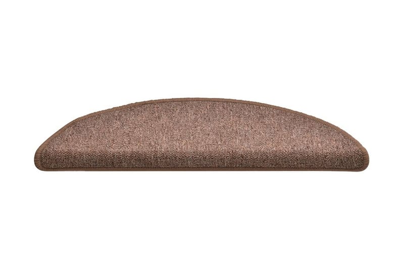 Trappemåtter 15 Stk. 56X17X3 cm Brun - Brun - Tekstiler - Tæpper - Specialmåtte - Trappetrins tæpper