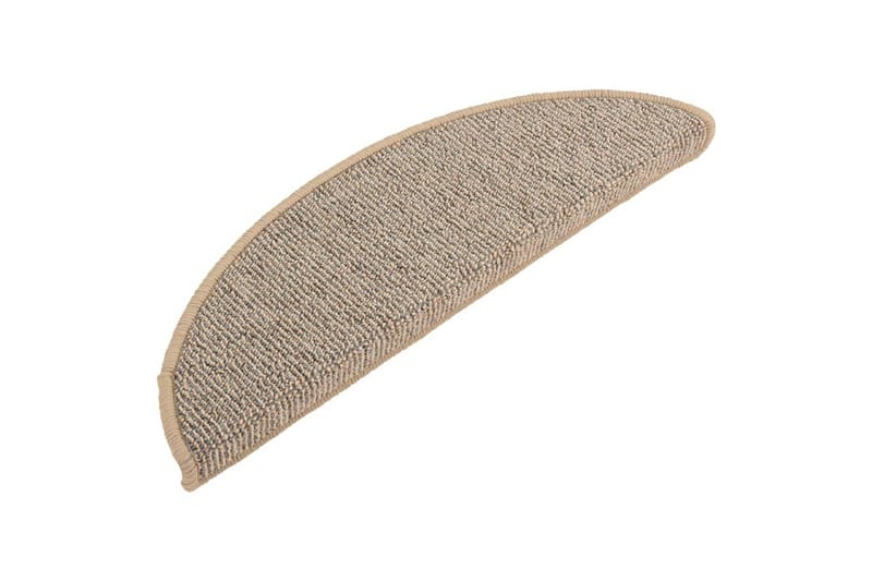 trappemåtter 15 stk. 56x17x3 cm brun - Brun - Tekstiler - Tæpper - Specialmåtte - Trappetrins tæpper
