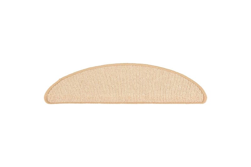 trappemåtter 15 stk. 56x17x3 cm cremefarvet - Creme - Tekstiler - Tæpper - Specialmåtte - Trappetrins tæpper