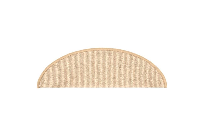 trappemåtter 15 stk. 56x17x3 cm cremefarvet - Creme - Tekstiler - Tæpper - Specialmåtte - Trappetrins tæpper