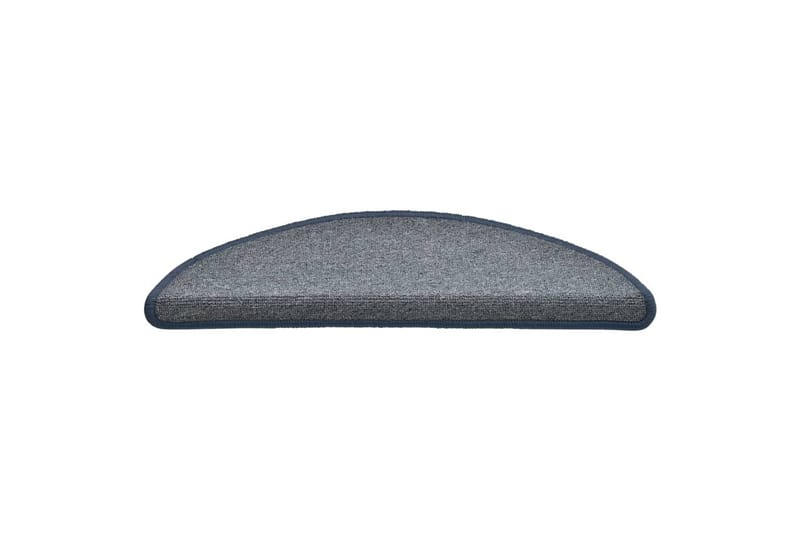 Trappemåtter 15 Stk. 56X17X3 cm Lysegrå Og Blå - Grå - Tekstiler - Tæpper - Specialmåtte - Trappetrins tæpper