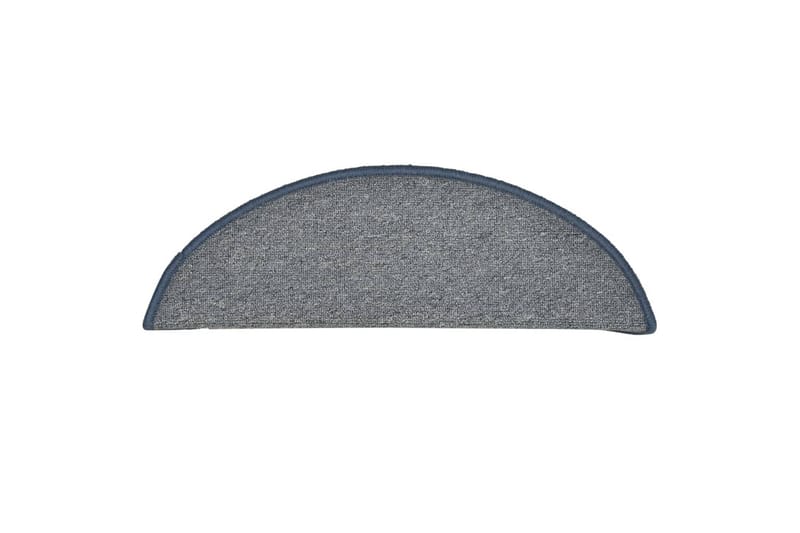 Trappemåtter 15 Stk. 56X17X3 cm Lysegrå Og Blå - Grå - Tekstiler - Tæpper - Specialmåtte - Trappetrins tæpper