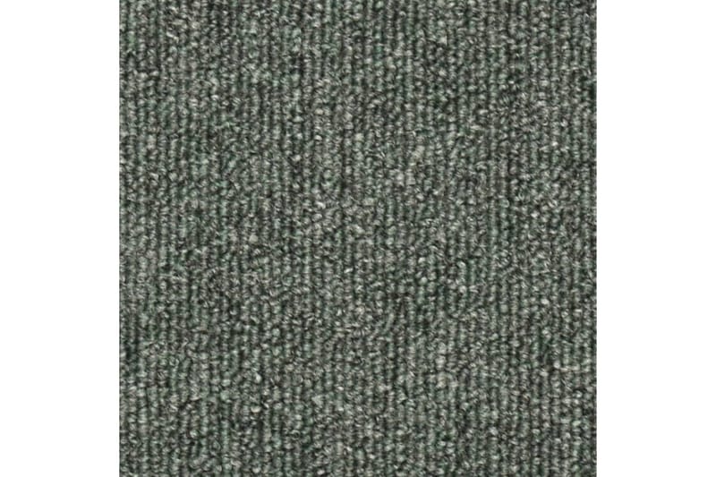 Trappemåtter 15 Stk. 56X17X3 cm Mørkegrøn - Grøn - Trappetrins tæpper