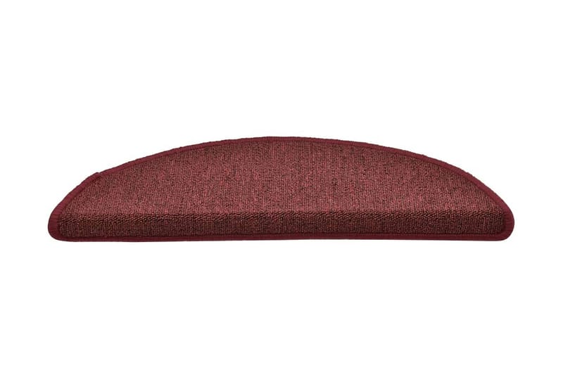 Trappemåtter 15 Stk. 56X17X3 cm Rød - Rød - Tekstiler - Tæpper - Specialmåtte - Trappetrins tæpper