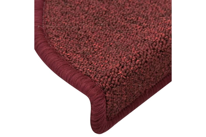 Trappemåtter 15 Stk. 56X17X3 cm Rød - Rød - Tekstiler - Tæpper - Specialmåtte - Trappetrins tæpper