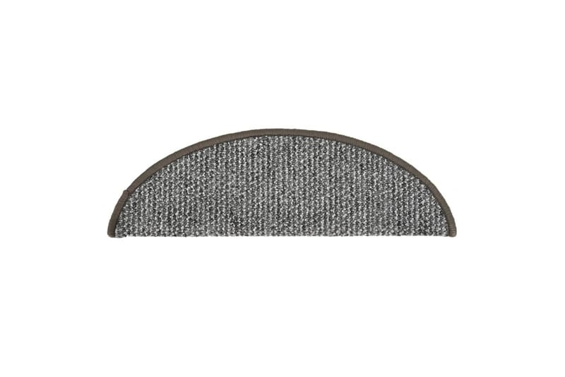 trappemåtter 15 stk. 56x20 cm grå - Grå - Trappetrins tæpper