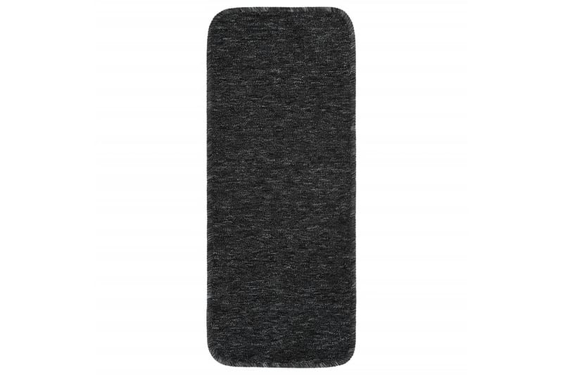 trappemåtter 15 stk. 60x25 cm skridsikker antracitgrå - Antracit - Tekstiler - Tæpper - Specialmåtte - Trappetrins tæpper