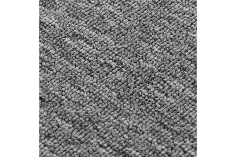 trappemåtter 15 stk. 60x25 cm skridsikker grå - Grå - Trappetrins tæpper