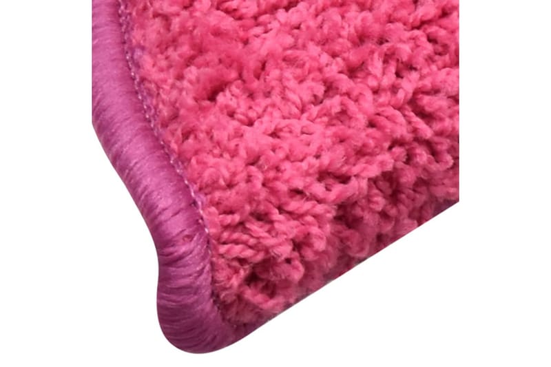 Trappemåtter 15 Stk. 65X21X4 cm Lyserød - Lyserød - Tekstiler - Tæpper - Specialmåtte - Trappetrins tæpper
