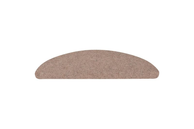 trappemåtter 15 stk. 65x26 cm selvklæbende beige - Beige - Tekstiler - Tæpper - Specialmåtte - Trappetrins tæpper