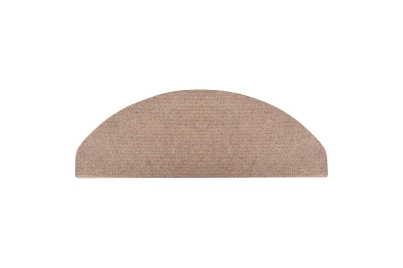 trappemåtter 15 stk. 65x26 cm selvklæbende beige - Beige - Tekstiler - Tæpper - Specialmåtte - Trappetrins tæpper