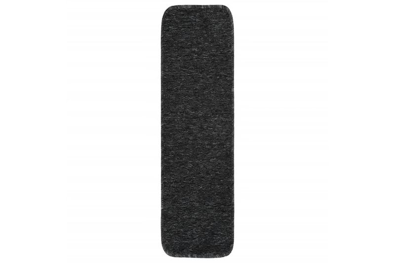trappemåtter 15 stk. 75x20 cm skridsikker antracitgrå - Antracit - Tekstiler - Tæpper - Specialmåtte - Trappetrins tæpper