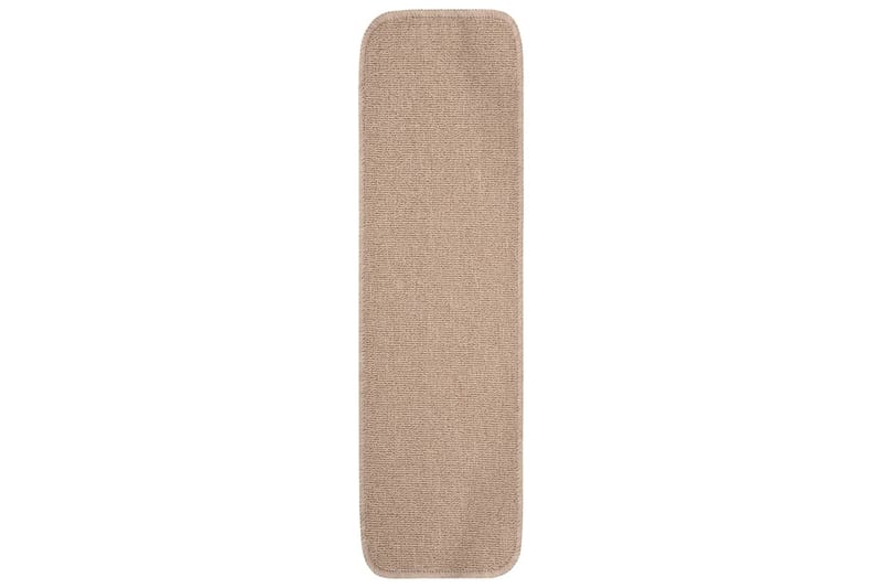 trappemåtter 15 stk. 75x20 cm skridsikker beige - Beige - Trappetrins tæpper