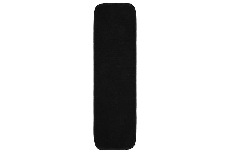 trappemåtter 15 stk. 75x20 cm skridsikker sort - Sort - Tekstiler - Tæpper - Specialmåtte - Trappetrins tæpper