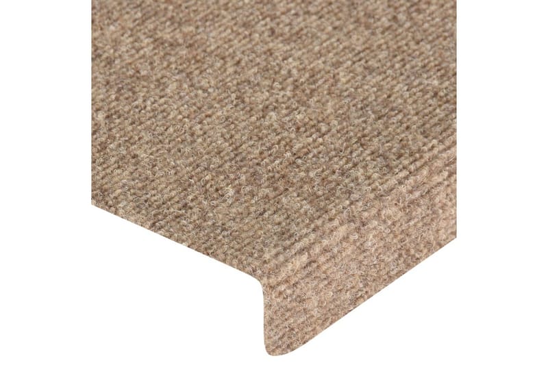 trappemåtter 15 stk. tuftet 65x25 cm cremefarvet - Creme - Tekstiler - Tæpper - Specialmåtte - Trappetrins tæpper