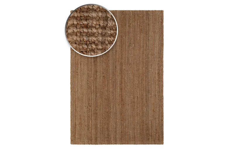 Agra Jutetæppe 160x230 cm - Natur - Tekstiler - Tæpper - Moderne tæppe - Jutemåtter & hampemåtter