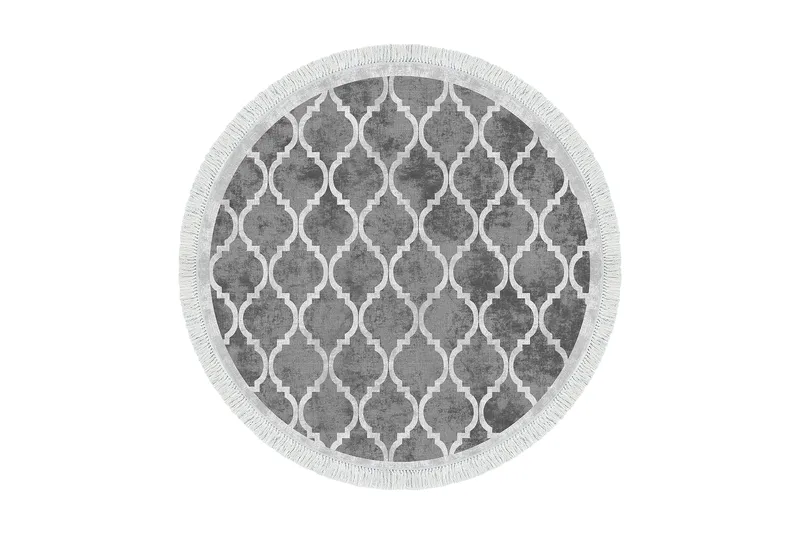 Alanur Home Tæppe 180 cm Rund, Grå