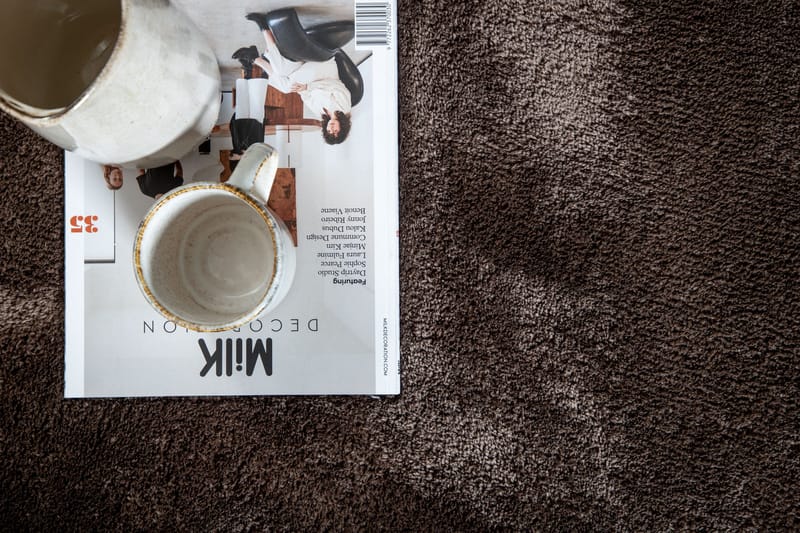 Blanca Fladvævet Tæppe 160x230 cm - Brun - Tekstiler - Tæpper - Fladvævet tæppe