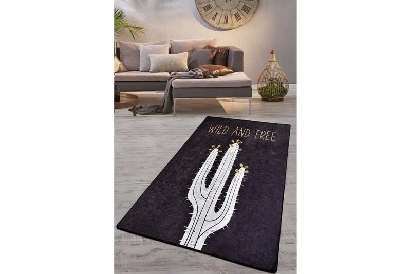 Chilai Tæppe 200x290 cm, Sort/Hvid