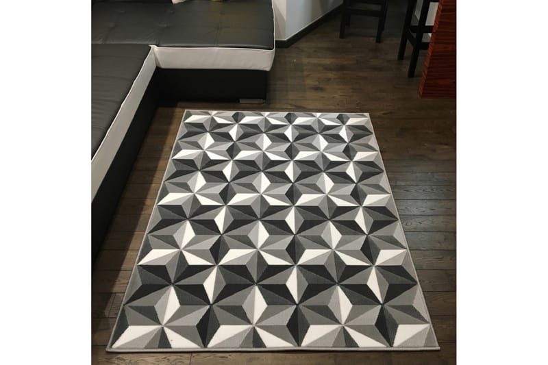 Corinna Tæppe 140x200 - Sort/Hvid - Tekstiler - Tæpper - Store tæpper
