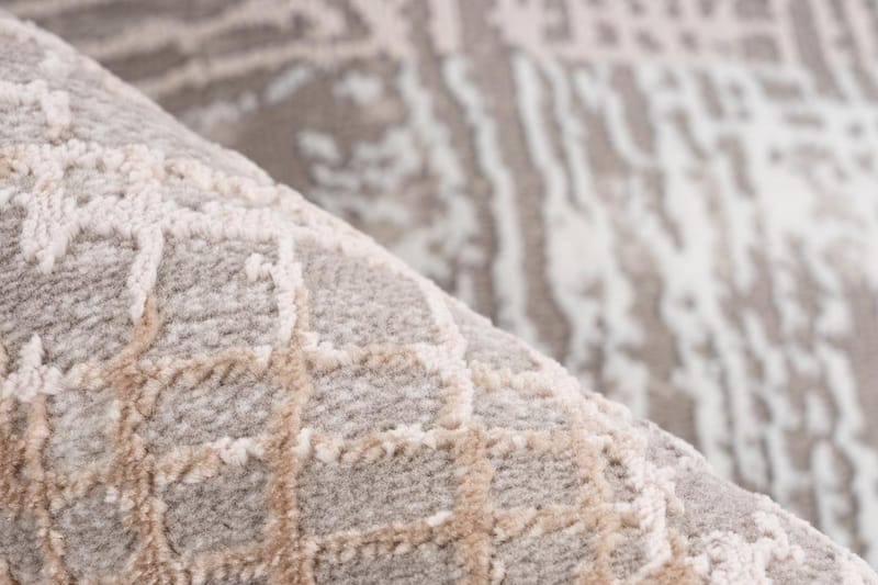 Coulia Tæppe St Grå/Sølv 200x300 cm - Tæpper - Gummierede tæpper - Små tæpper - Mønstrede tæpper - Store tæpper - Håndvævede tæpper