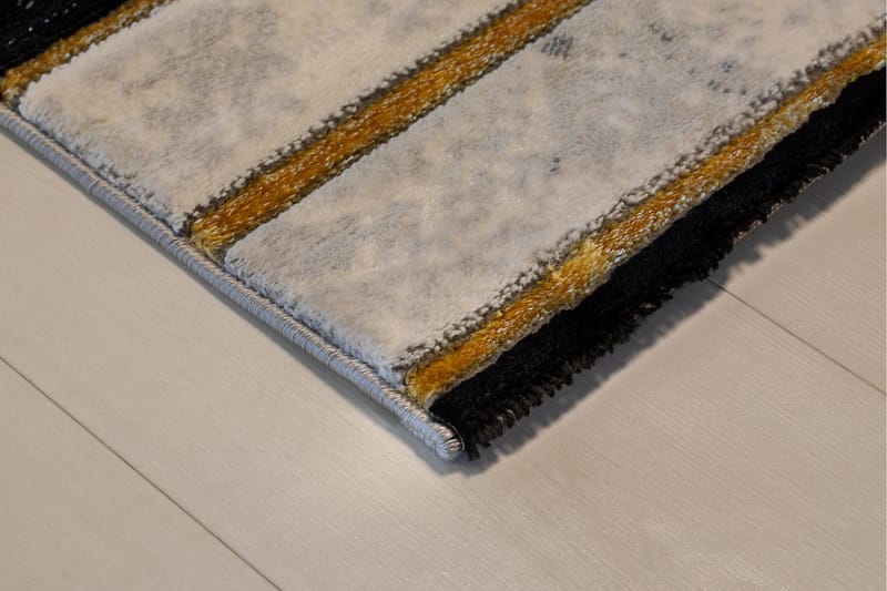 Diamond Spectra Tæppe 80x300 cm Guld - Tekstiler - Tæpper - Store tæpper