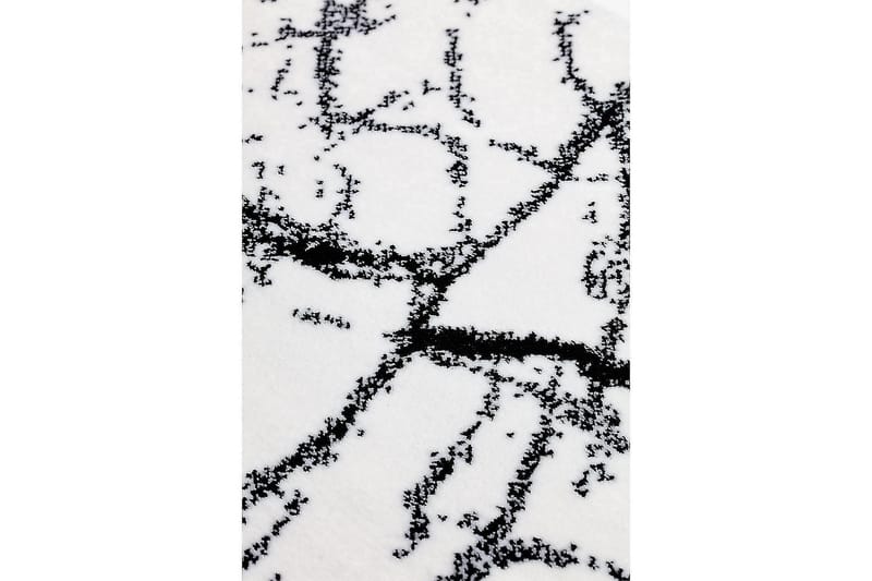 Eriswil Marble Tæppe 200 cm Rund - Hvid - Wiltontæpper - Mønstrede tæpper - Store tæpper