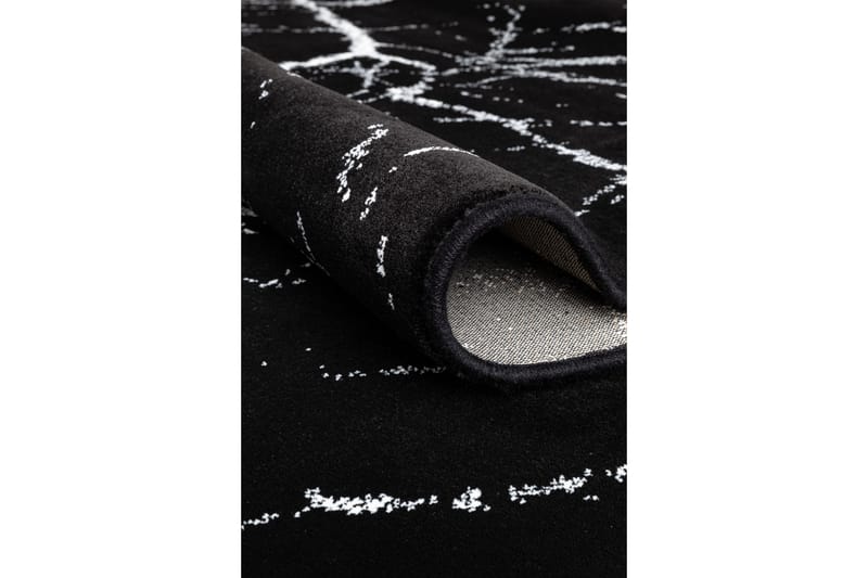 Eriswil Marble Tæppe 200 cm Rund - Sort - Wiltontæpper - Mønstrede tæpper - Store tæpper