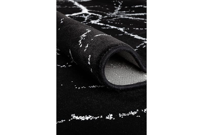 Eriswil Marble Tæppe 240 cm Rund - Sort - Wiltontæpper - Mønstrede tæpper - Store tæpper