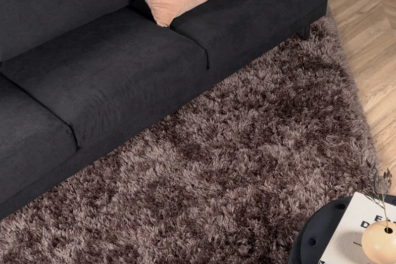 Grace Ryatæppe 200x300 cm - Brun - Tekstiler - Tæpper - Moderne tæppe - Ryatæpper