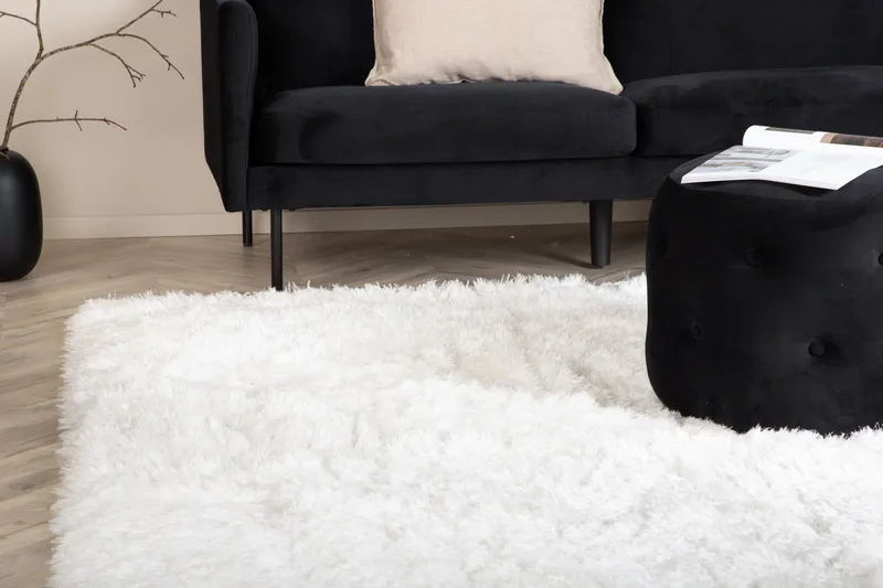 Grace Ryatæppe 200x300 cm - Hvit - Tekstiler - Tæpper - Moderne tæppe - Ryatæpper