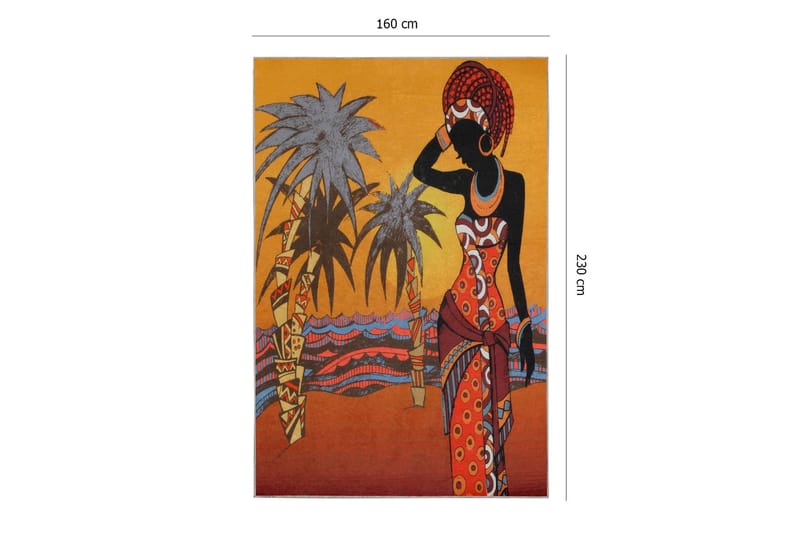 Greben Tæppe 160x230 cm - Flerfarvet - Tekstiler - Tæpper - Store tæpper