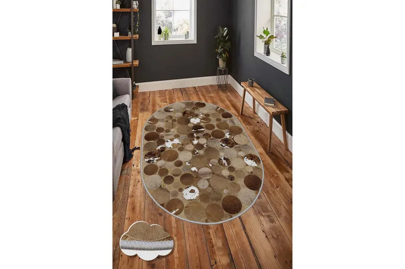 Homefesto Tæppe 160x230 cm - Multifarvet - Tekstiler - Tæpper - Moderne tæppe - Wiltontæpper