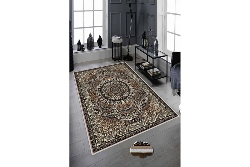 Homefesto Tæppe 160x230 cm - Multifarvet - Tekstiler - Tæpper - Moderne tæppe - Wiltontæpper