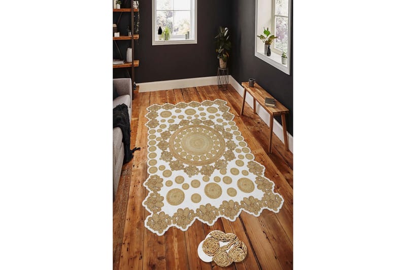 Homefesto Tæppe 160x230 cm - Multifarvet - Tekstiler - Tæpper - Moderne tæppe - Wiltontæpper