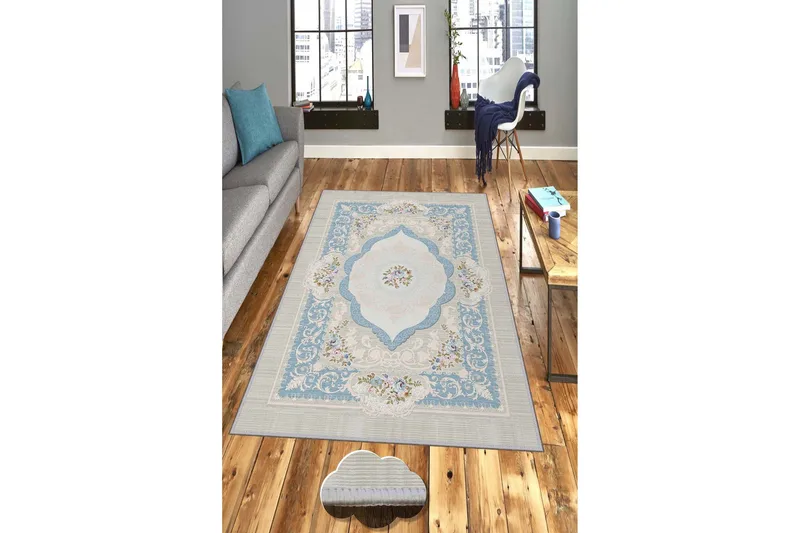 Homefesto Tæppe 160x230 cm - Multifarvet - Tekstiler - Tæpper - Moderne tæppe - Wiltontæpper