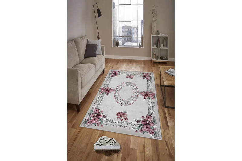Homefesto Tæppe 160x230 cm - Multifarvet - Tekstiler - Tæpper - Moderne tæppe - Wiltontæpper