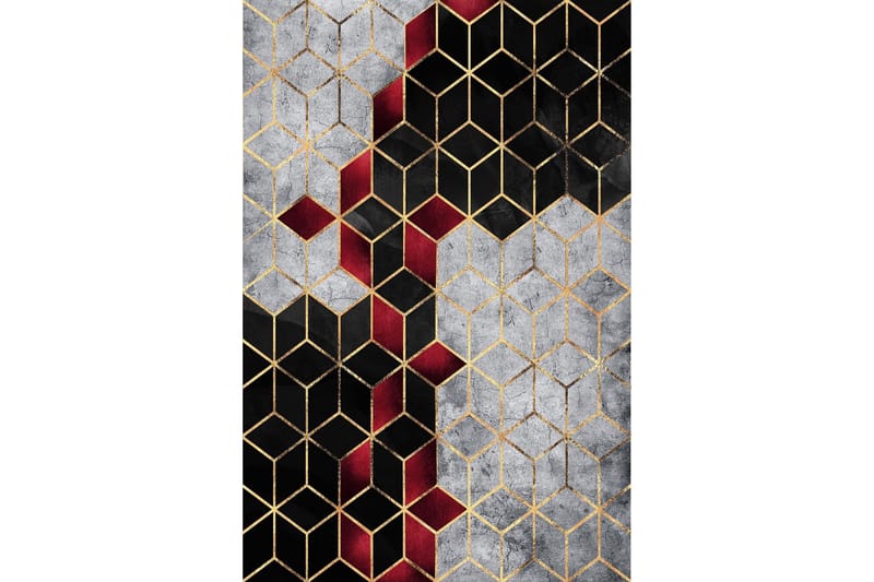 Homefesto Tæppe 180x280 cm - Multifarvet - Tekstiler - Tæpper - Moderne tæppe - Wiltontæpper