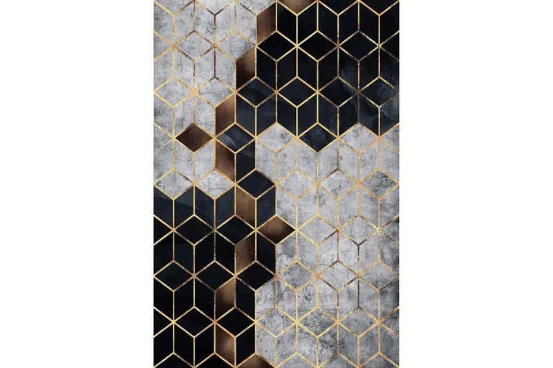 Homefesto Tæppe 180x280 cm - Multifarvet - Tekstiler - Tæpper - Moderne tæppe - Wiltontæpper