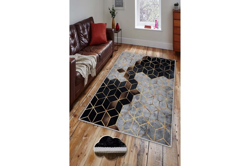 Homefesto Tæppe 180x280 cm - Multifarvet - Tekstiler - Tæpper - Moderne tæppe - Wiltontæpper