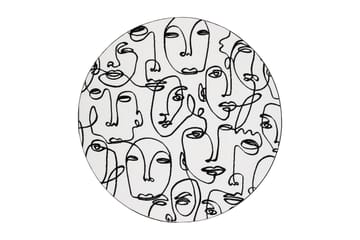 Ink Face Tæppe 240 cm Rund