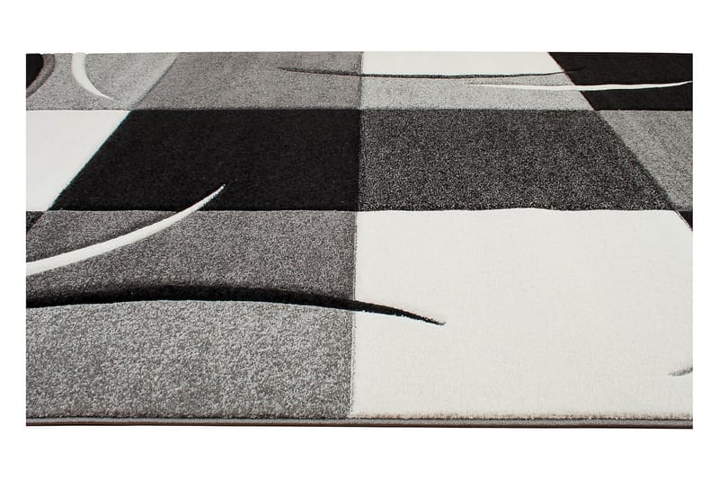 London Friezetæppe 200x290 - Sort - Wiltontæpper - Mønstrede tæpper - Store tæpper