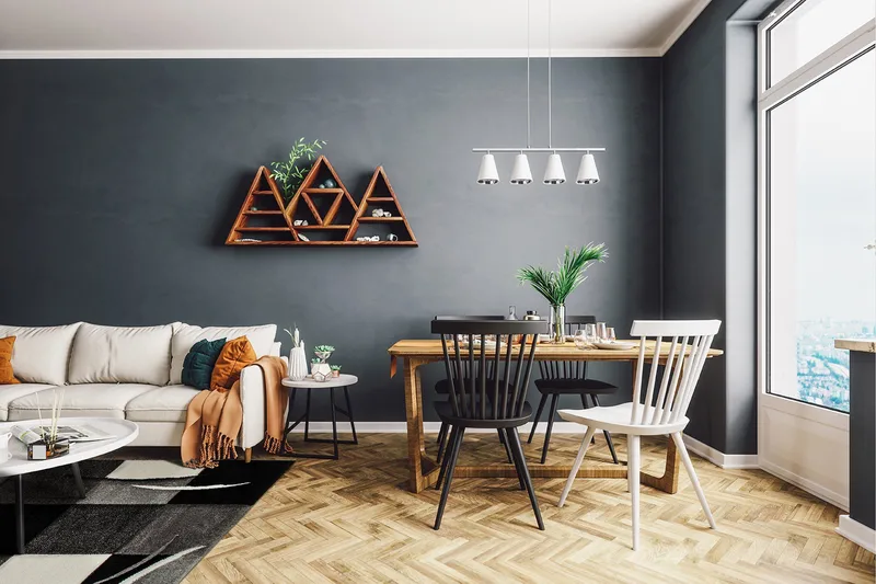 London Friezetæppe 200x290 - Sort - Tekstiler - Tæpper - Moderne tæppe - Wiltontæpper