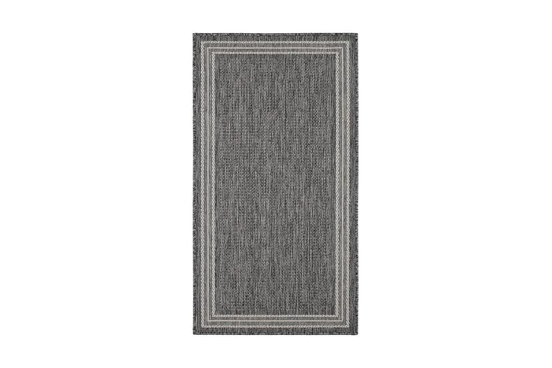 Madrid Frame Tæppe 80x240 cm Fladvævet - Grå - Tekstiler - Tæpper - Fladvævet tæppe